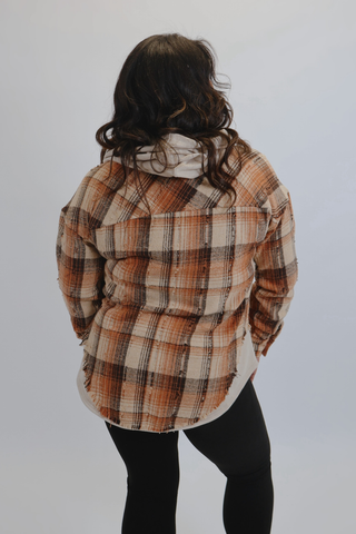 The Hattie Hooded Flannel Jacket