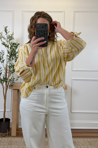 Golden Meadow Stripe Blouse