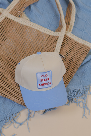 God Bless America Trucker Hat