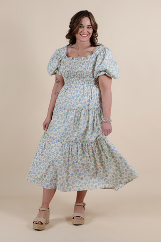 The Marigold Meadow Midi Dress
