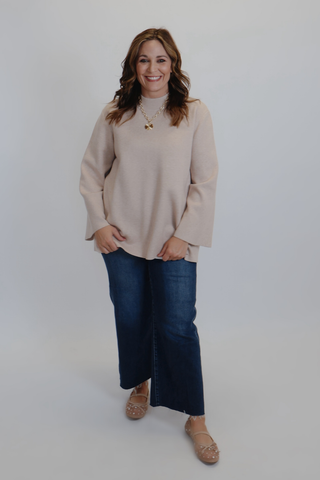 Essential Mock Neck Sweater in Plus