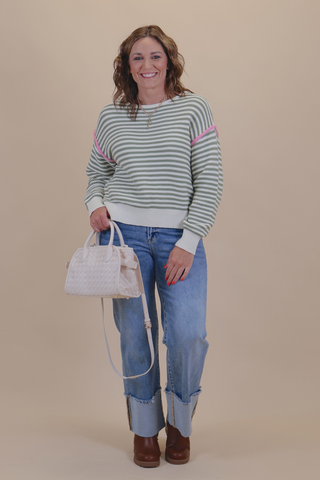 Olive Blossom Sweater