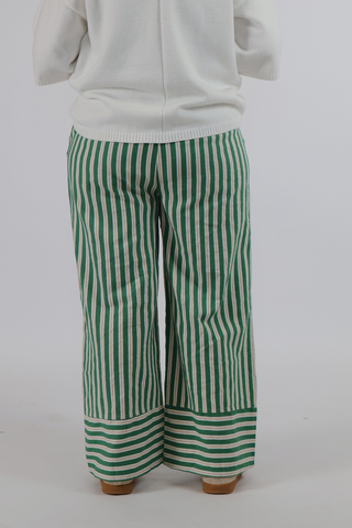 Willow Lane Striped Wide-Leg Pants
