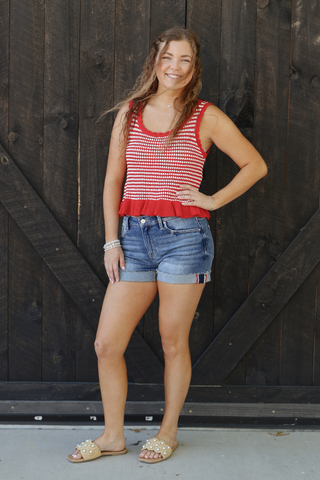 Patriotic Pop Stripe Tank