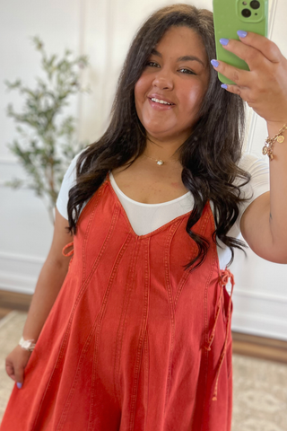Red Clay Romper