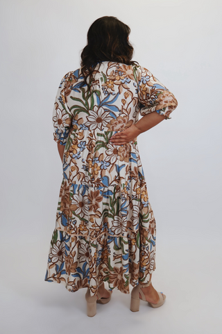 Field of Petals Midi Dress