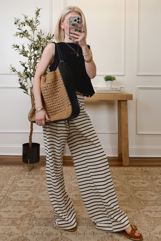 Sail Away Stripe Wide Leg Pants