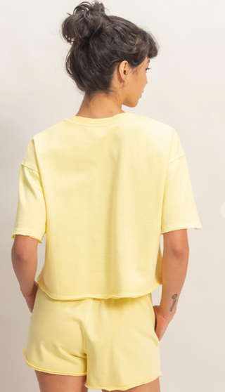 Everyday Ease Raw Hem Lounge Set