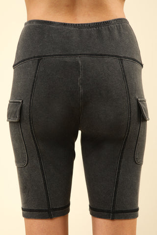 Midnight Move Cargo Biker Shorts