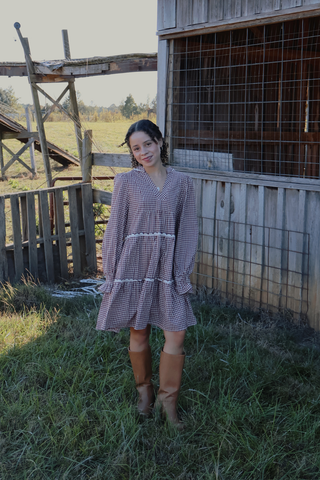 Sunday Picnic Gingham Dress