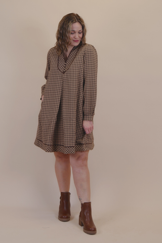 Cider Season Plaid Shift Dress