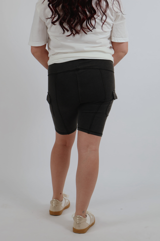 Midnight Move Cargo Biker Shorts