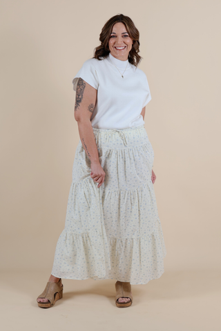 Meadowlight Tiered Floral Maxi Skirt