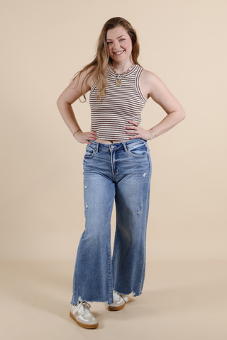Brooklyn Stripe Ribbed Tank
