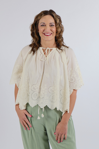 Petal Breeze Tie Top