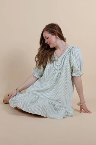 Willow Lane Stripe Babydoll Dress