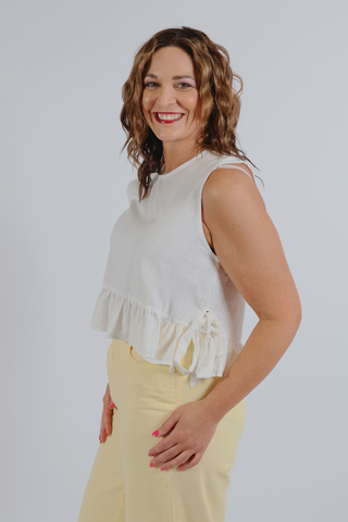 Stars Over Main Street Tie Top