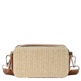Helena Straw Crossbody Bag