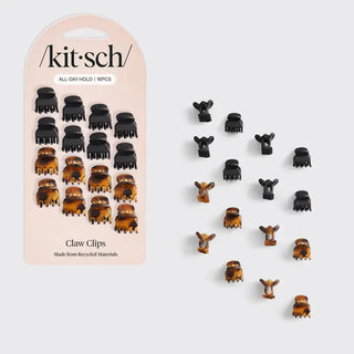 Kitsch Recycled Mini Claw Clips – 16 Piece Set