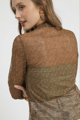 Autumn Lace Mesh Top