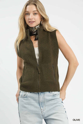 Aspen Chill Zip-Up Sweater Vest