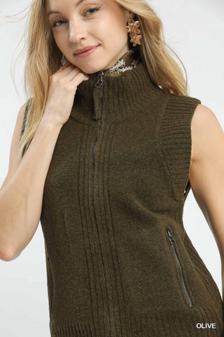 Aspen Chill Zip-Up Sweater Vest