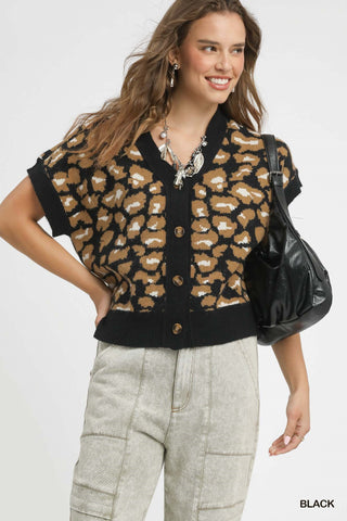 Wild Heart Leopard Sweater Vest