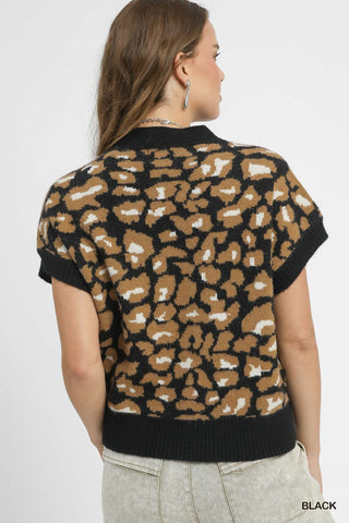 Wild Heart Leopard Sweater Vest