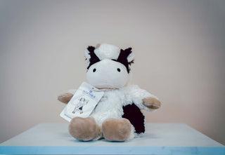 Black and White Cow Warmies Junior