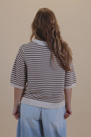 Brown Sugar Stripe Top