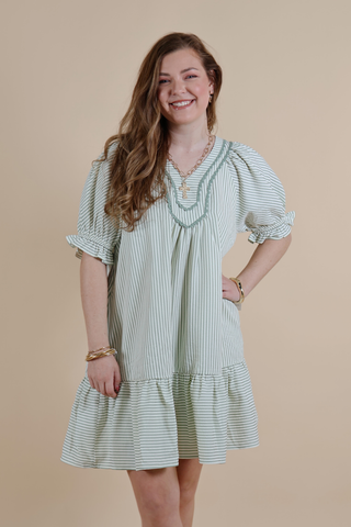 Willow Lane Stripe Babydoll Dress