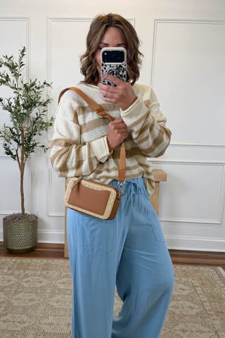 Seaside Stroll Stripe Knit Sweater