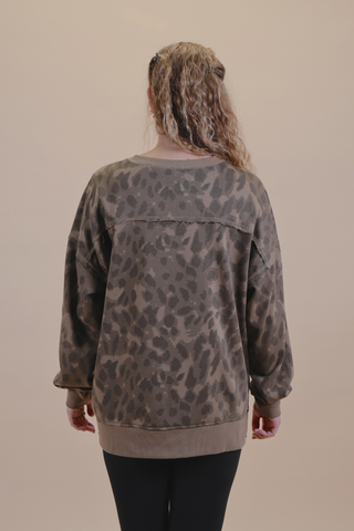 Espresso Leopard Pullover