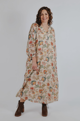 Autumn Garden Midi Dress