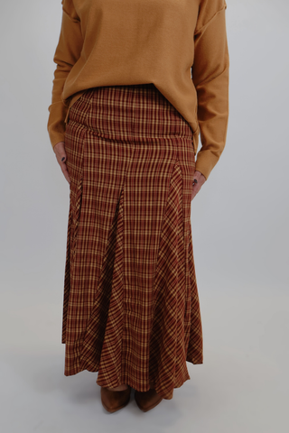 The Autumn Glen Plaid Maxi Skirt