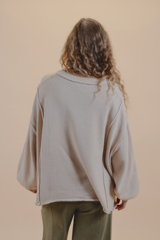 Everyday Ease Oversized Pocket Sweater
