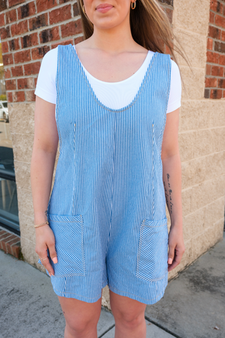 Fun In The Sun Striped Romper