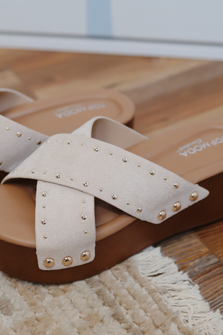 Palm Cove Studded Platform Sandals