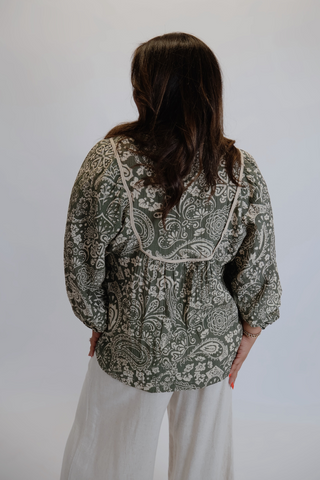 Paisley Poet Blouse