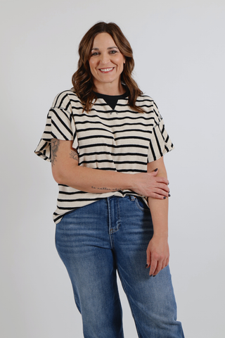 Everyday Ease Ruffle Sleeve Top