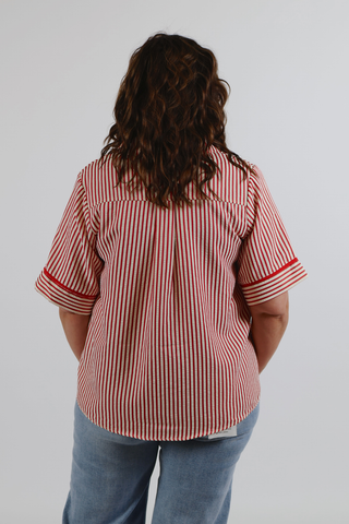 Scarlet Harbor Stripe Top