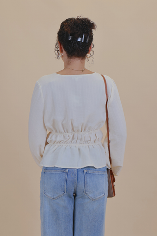 Softly Spoken Peplum Top