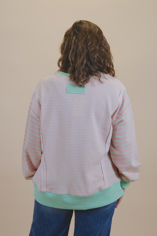 Sweet Mint Stripe Top