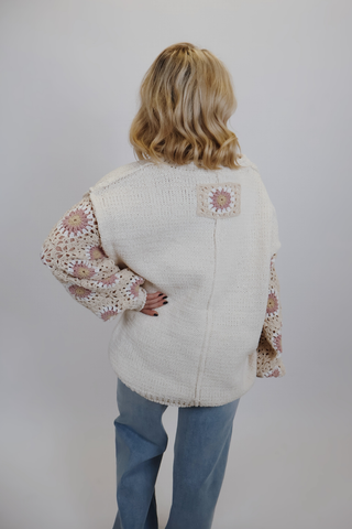 Ivory Dream Crochet Sweater