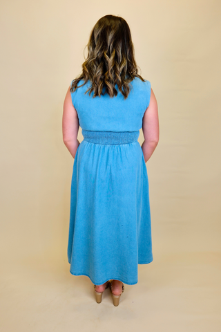 Countryside Cutie Denim Midi Dress