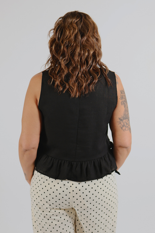Stars Over Main Street Tie Top