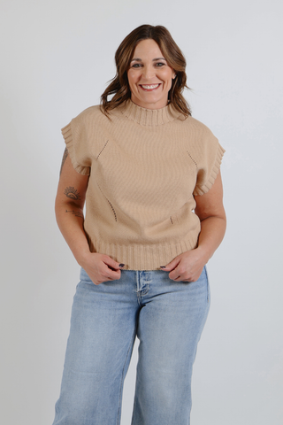 Golden Hour Ruffle Knit Top
