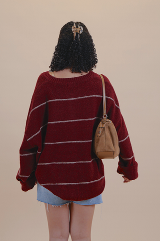 Fireside Stripe Cardigan in Plus
