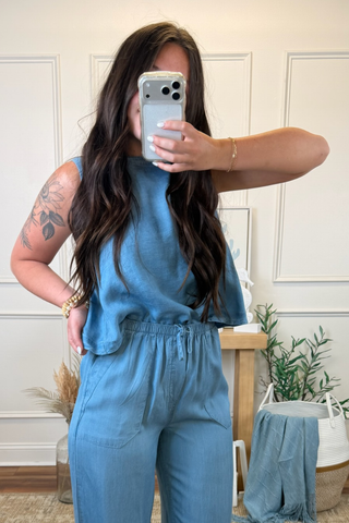 Blue Horizon Chambray Set