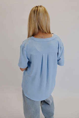 Claire Split Neck Blouse